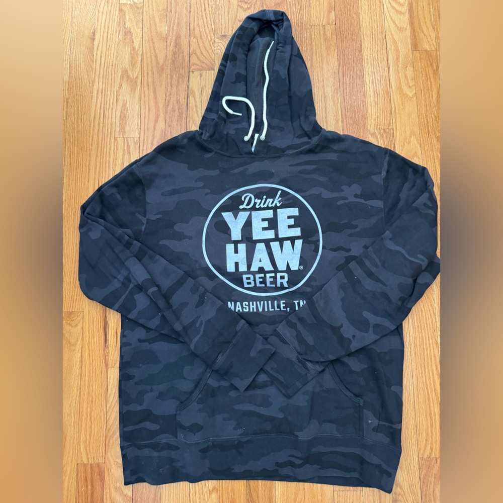 Yee Haw Beer Camouflage Hoodie